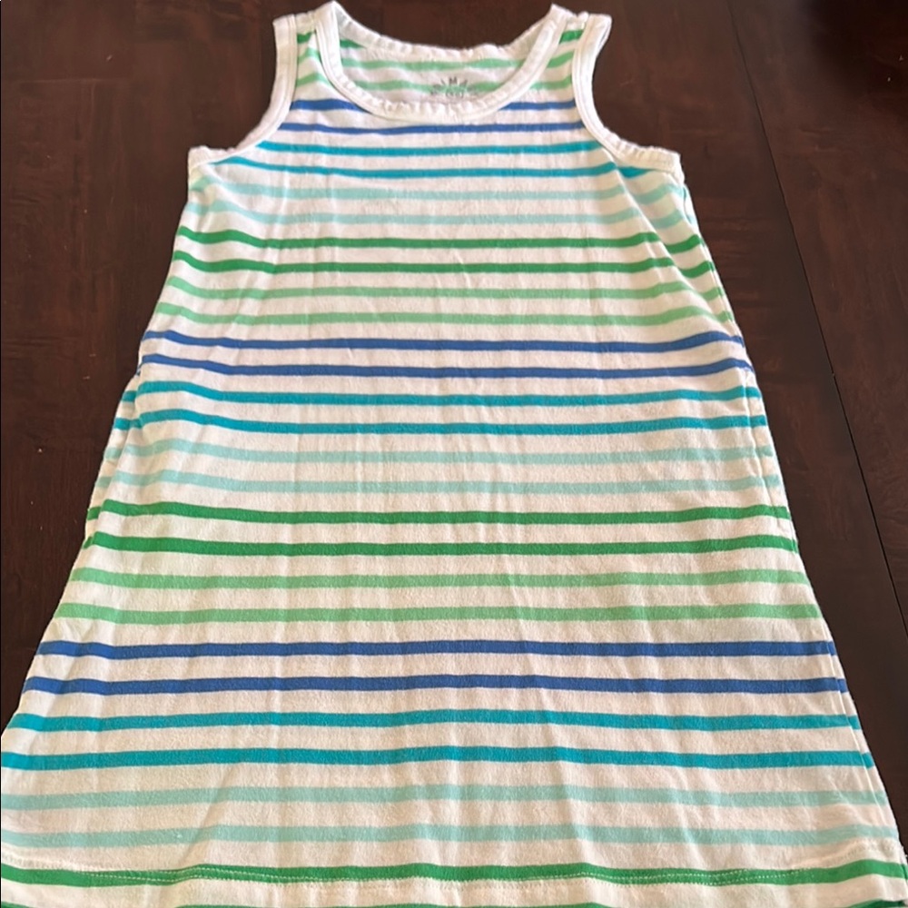 Primary Striped Sleeveless Dress